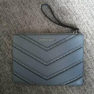 Michael Kors XL Blue Clutch